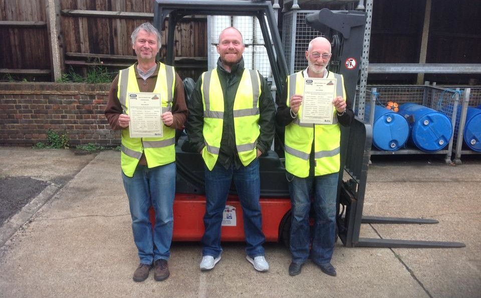 Just passed! At Swan Forklift Training